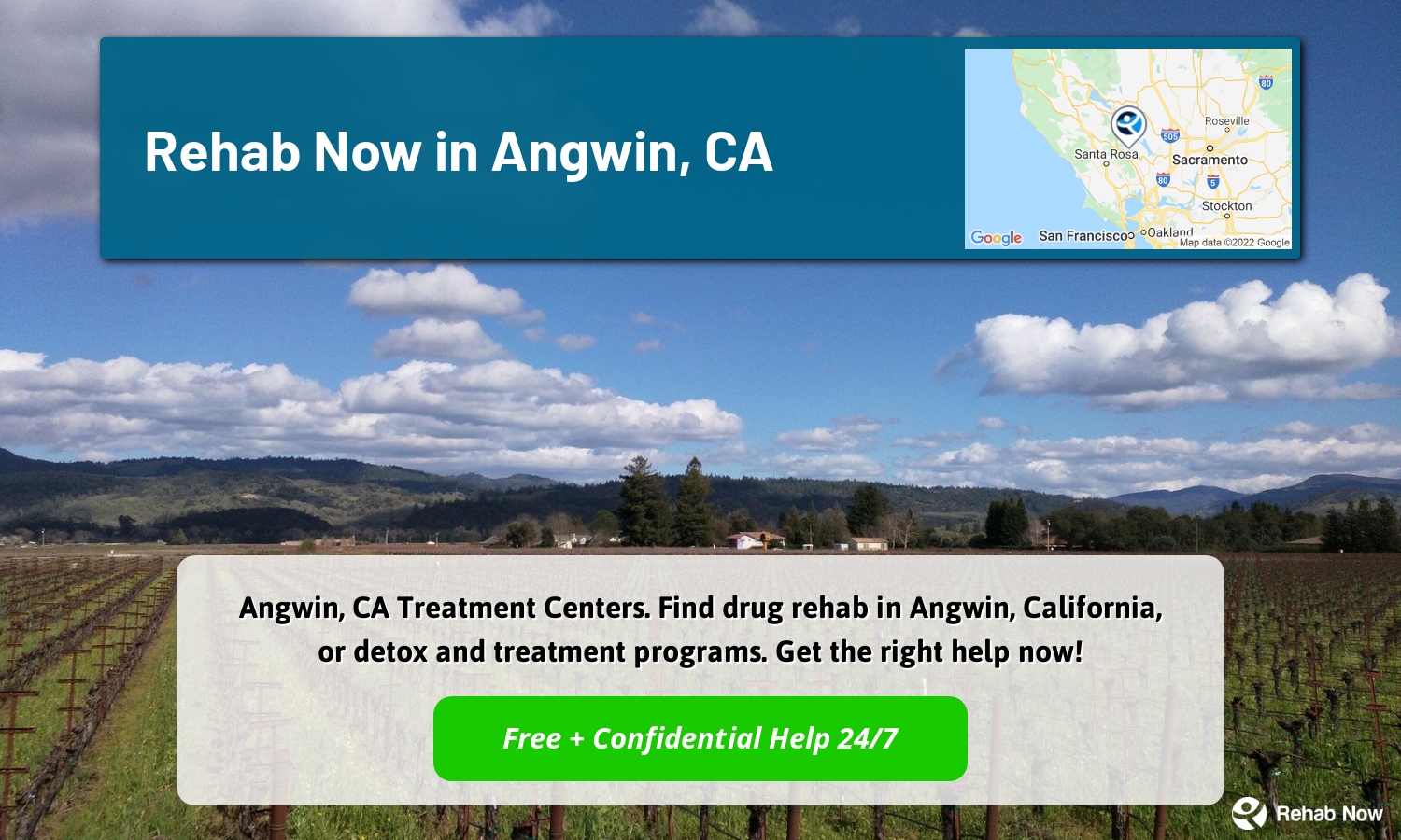 Angwin, CA Treatment Centers. Find drug rehab in Angwin, California, or detox and treatment programs. Get the right help now!