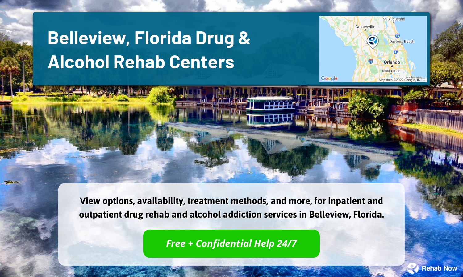 View options, availability, treatment methods, and more, for inpatient and outpatient drug rehab and alcohol addiction services in Belleview, Florida.