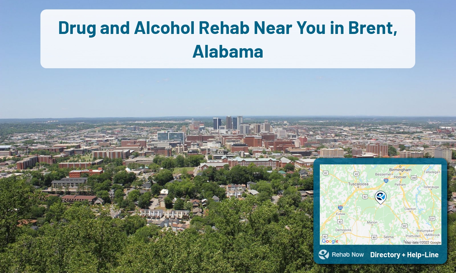 Drug rehab and alcohol treatment services near you in Brent, Alabama. Need help choosing a center? Call us, free.