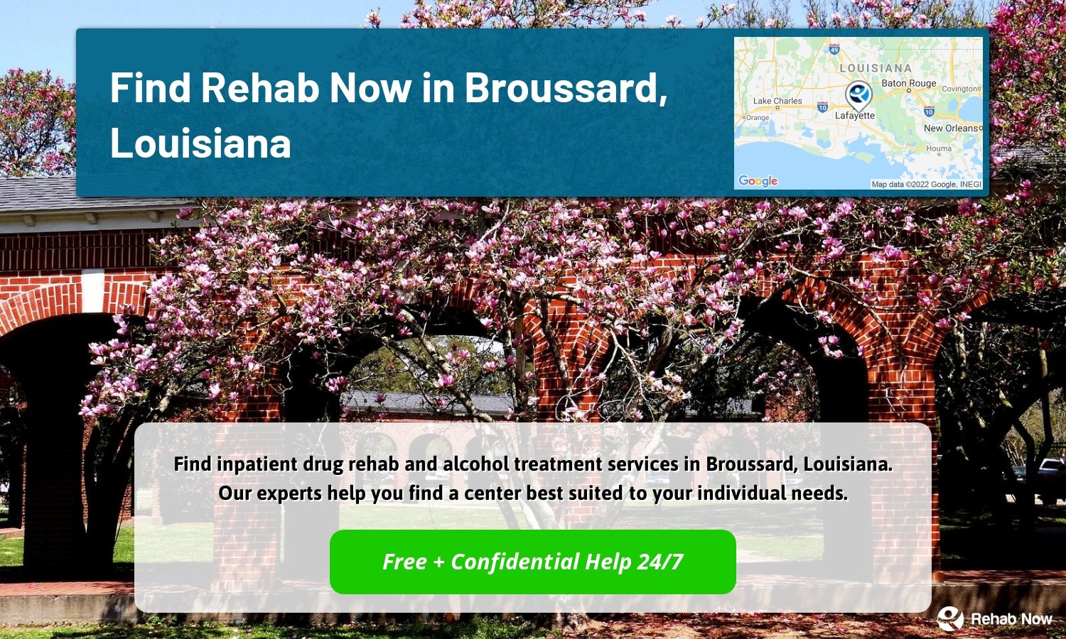 Find inpatient drug rehab and alcohol treatment services in Broussard, Louisiana. Our experts help you find a center best suited to your individual needs.