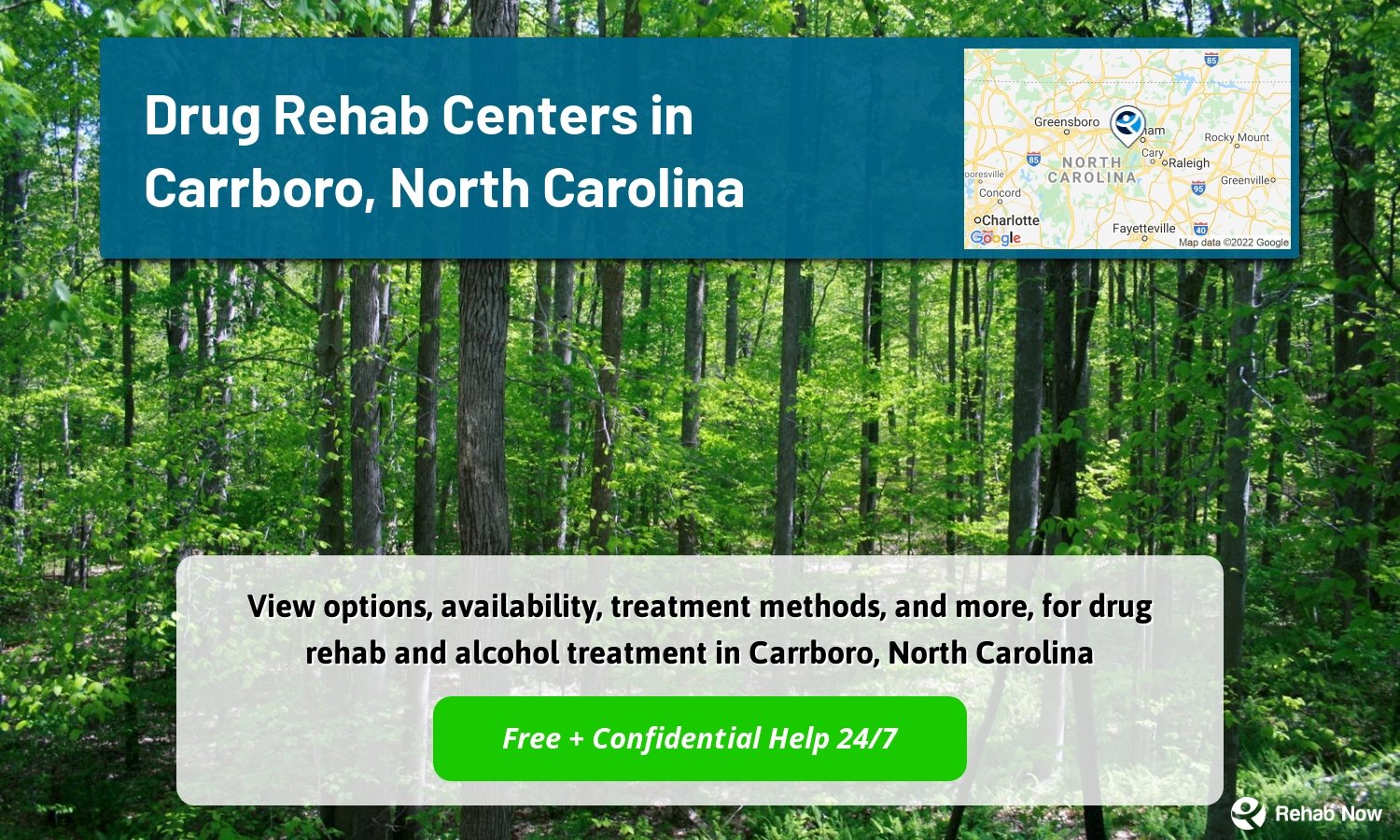 View options, availability, treatment methods, and more, for drug rehab and alcohol treatment in Carrboro, North Carolina