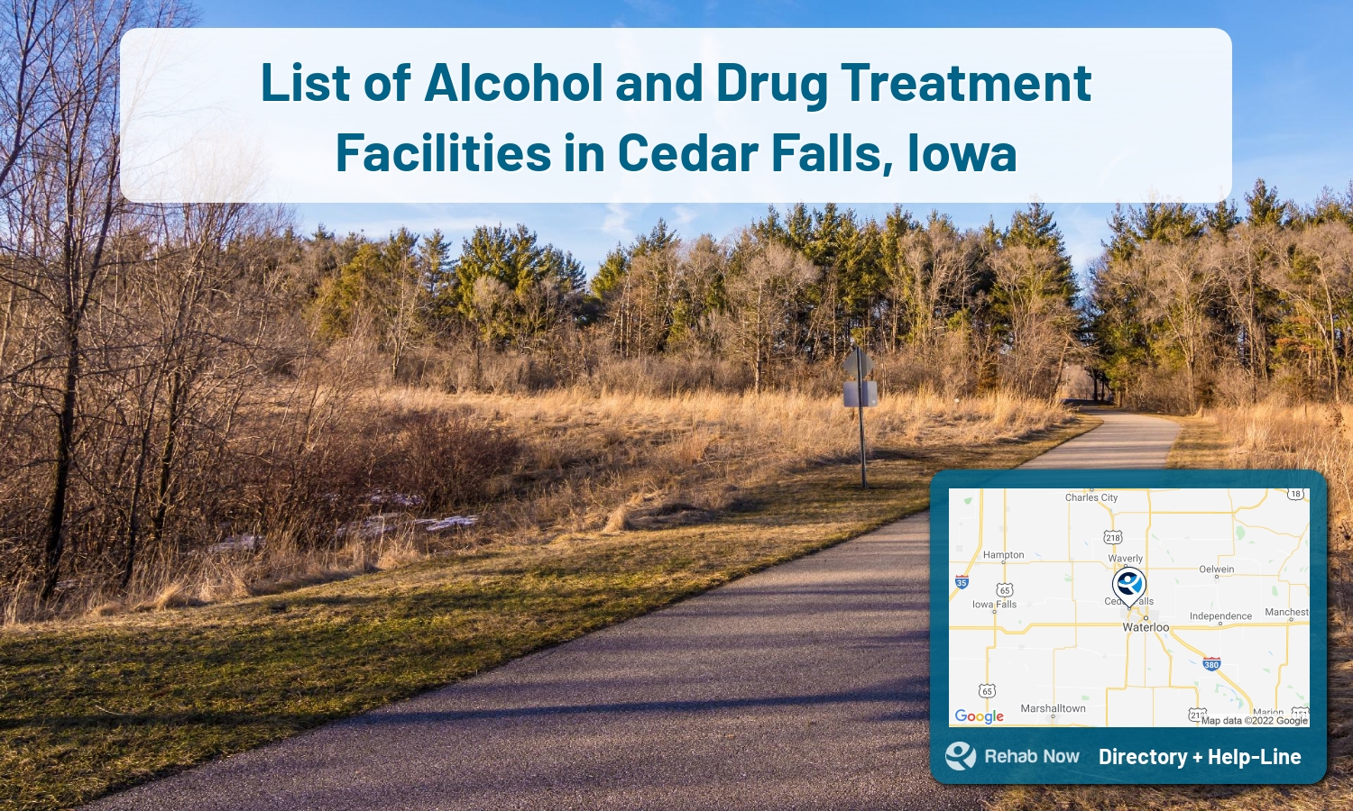View options, availability, treatment methods, and more, for drug rehab and alcohol treatment in Cedar Falls, Iowa