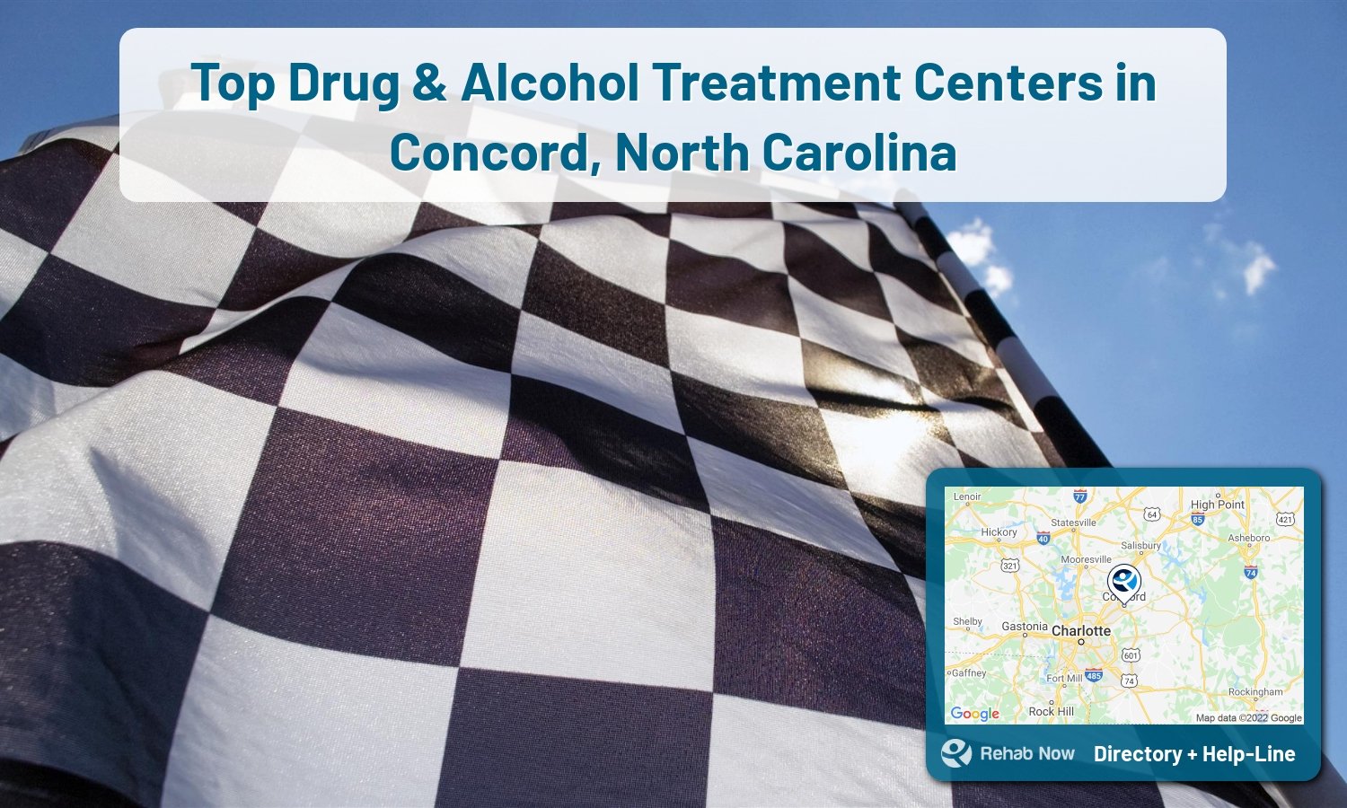 Ready to pick a rehab center in Concord? Get off alcohol, opiates, and other drugs, by selecting top drug rehab centers in North Carolina