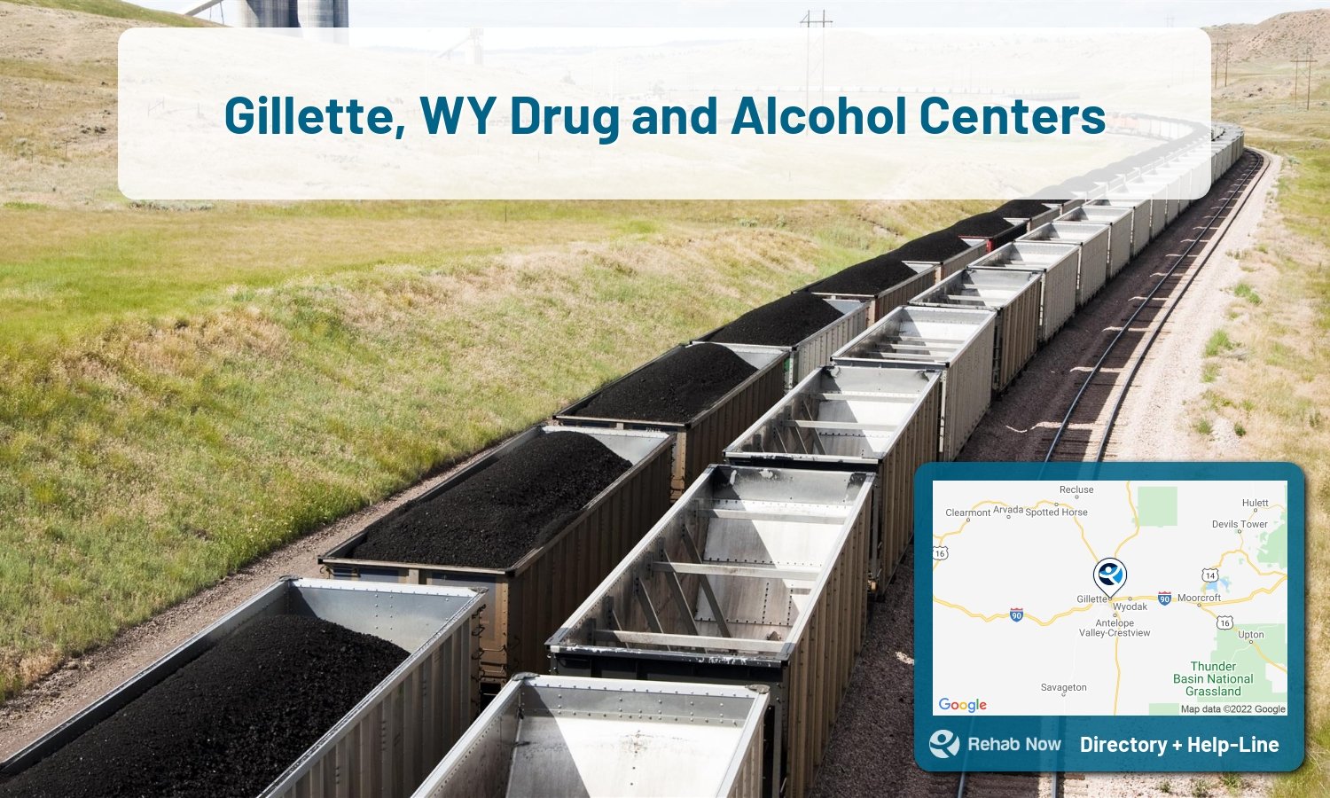 Struggling with addiction in Gillette, Wyoming? RehabNow helps you find the best treatment center or rehab available.