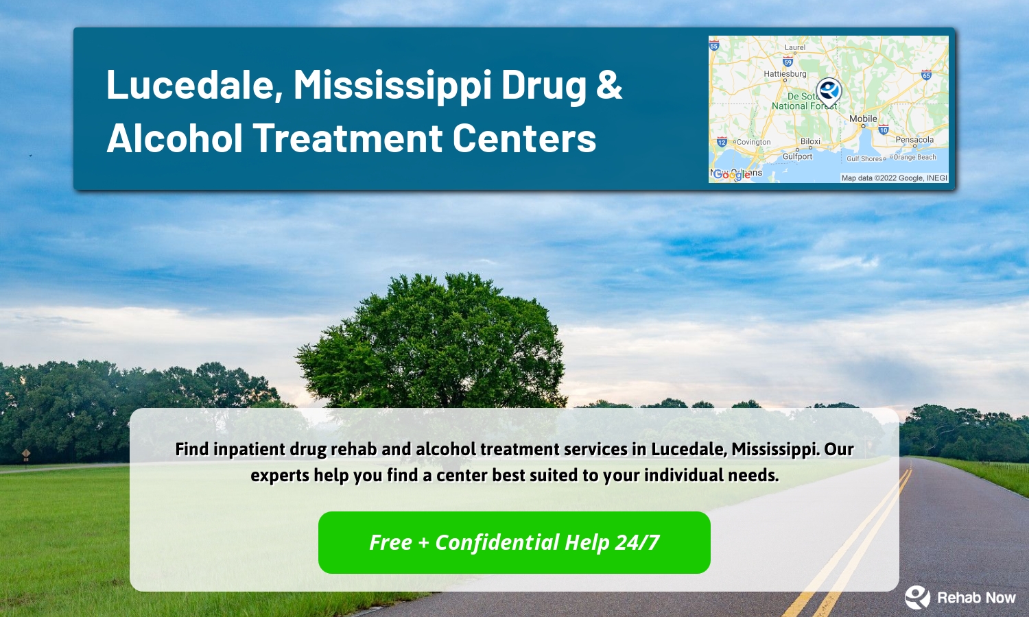 Find inpatient drug rehab and alcohol treatment services in Lucedale, Mississippi. Our experts help you find a center best suited to your individual needs.
