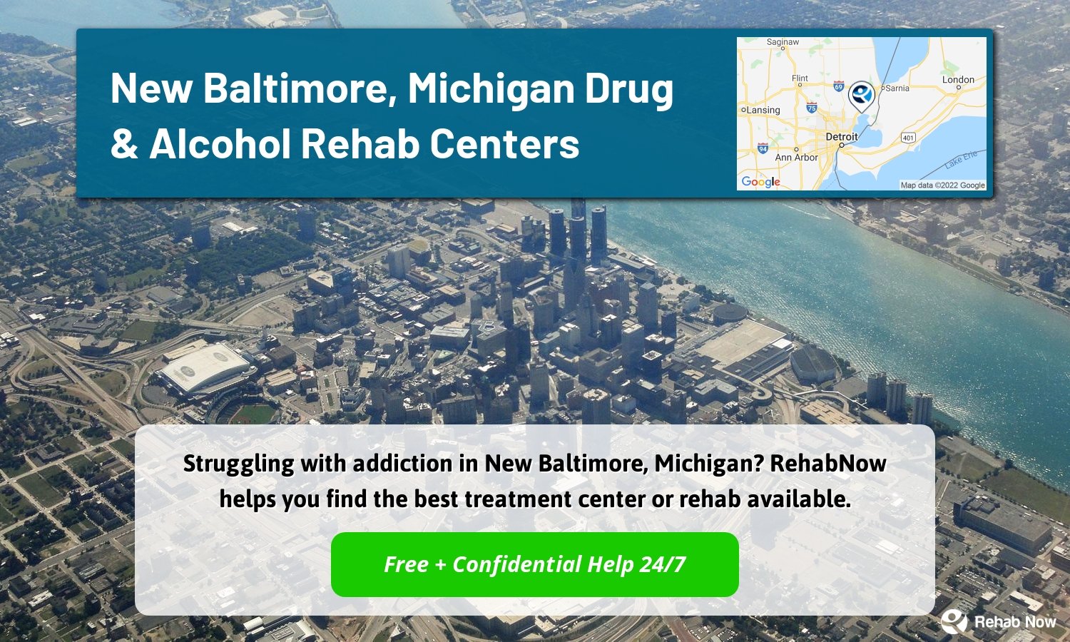 Struggling with addiction in New Baltimore, Michigan? RehabNow helps you find the best treatment center or rehab available.