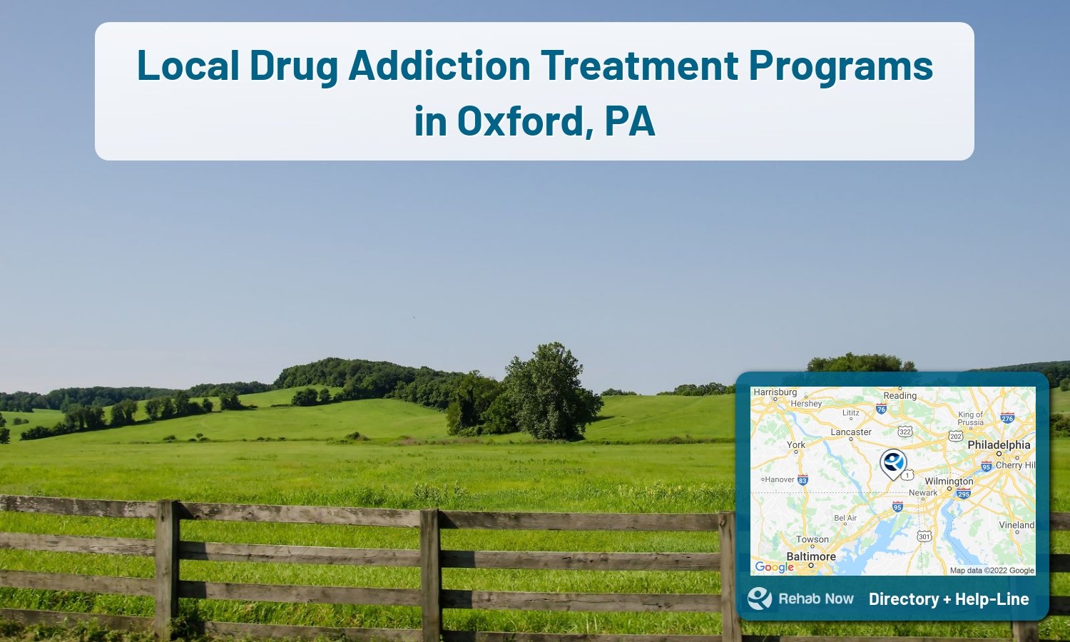 Find drug rehab and alcohol treatment services in Oxford. Our experts help you find a center in Oxford, Pennsylvania