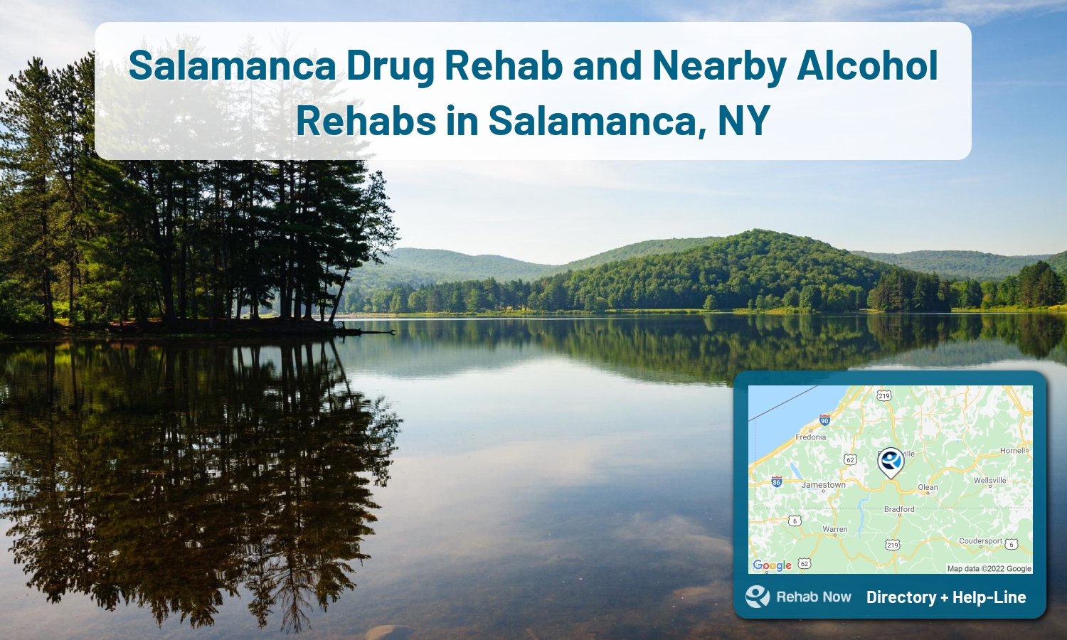 List of alcohol and drug treatment centers near you in Salamanca, New York. Research certifications, programs, methods, pricing, and more.