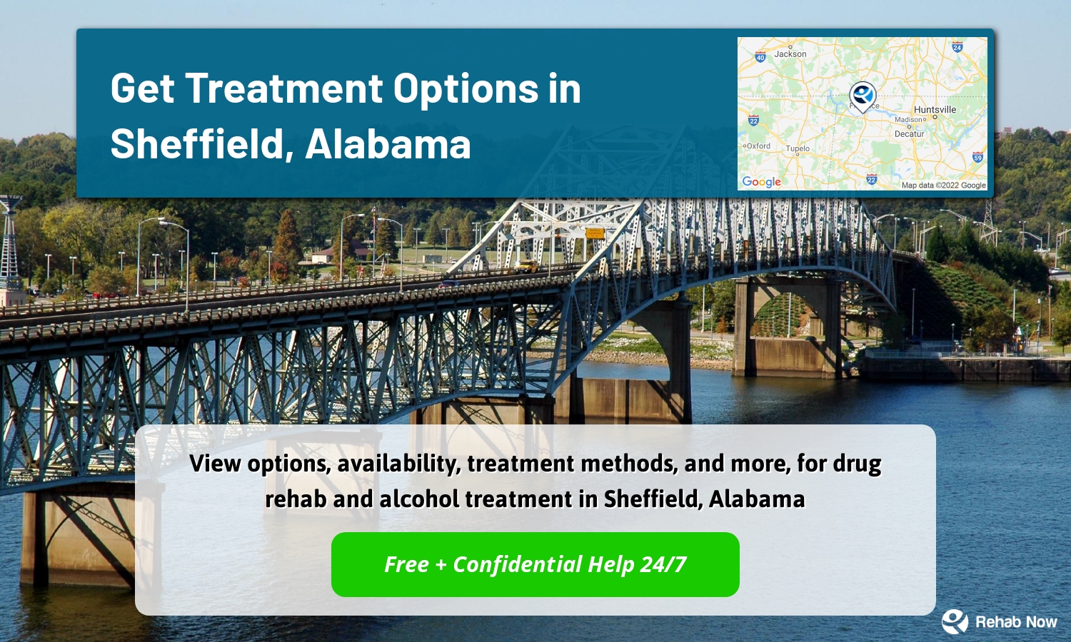 View options, availability, treatment methods, and more, for drug rehab and alcohol treatment in Sheffield, Alabama