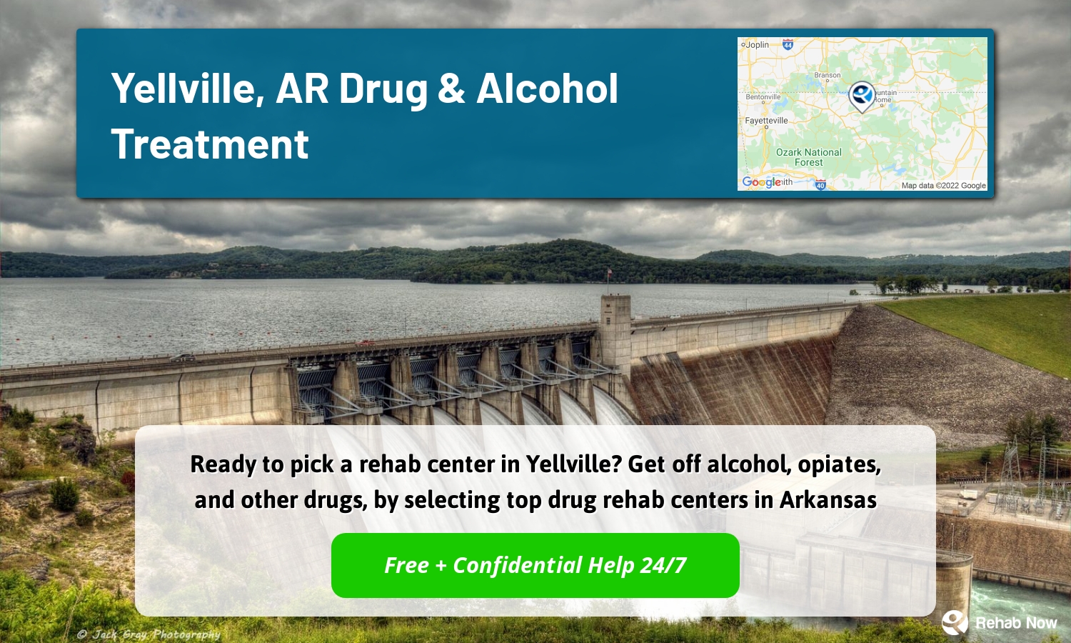 Ready to pick a rehab center in Yellville? Get off alcohol, opiates, and other drugs, by selecting top drug rehab centers in Arkansas