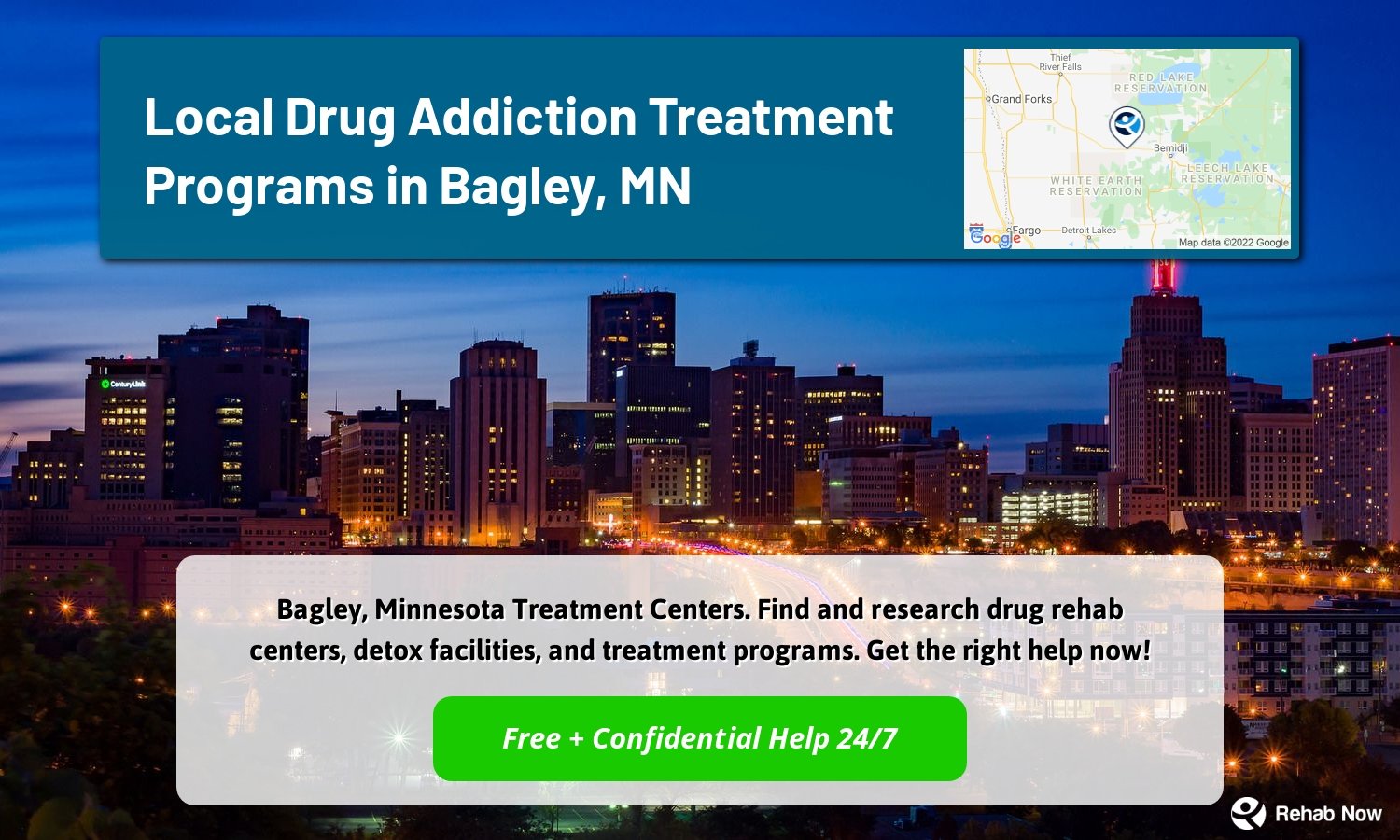 Bagley, Minnesota Treatment Centers. Find and research drug rehab centers, detox facilities, and treatment programs. Get the right help now!