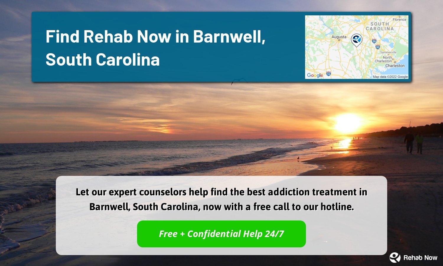 Let our expert counselors help find the best addiction treatment in Barnwell, South Carolina, now with a free call to our hotline.