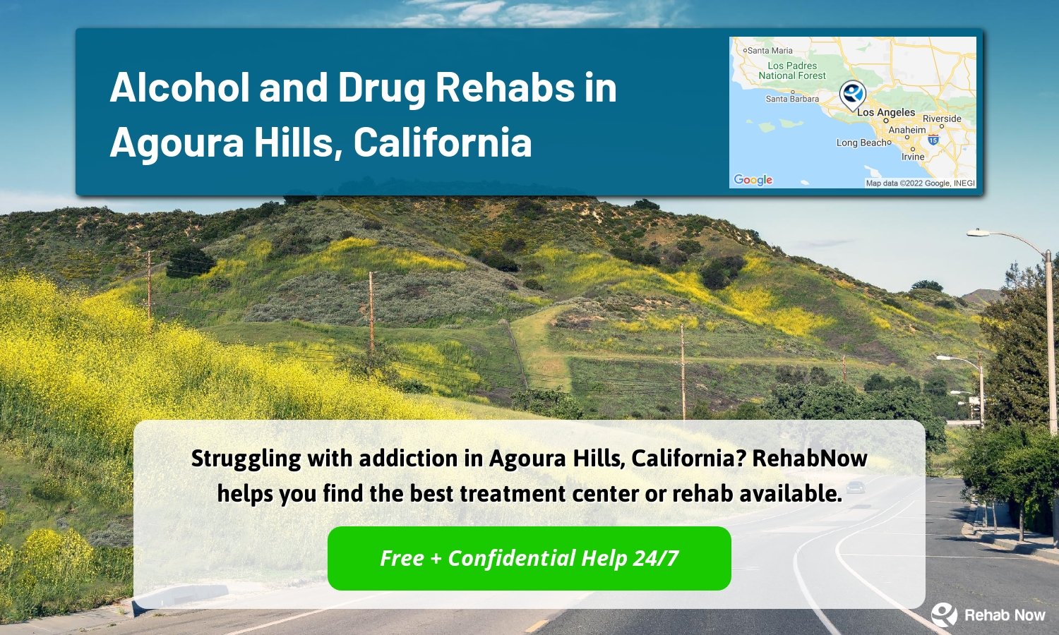 Struggling with addiction in Agoura Hills, California? RehabNow helps you find the best treatment center or rehab available.