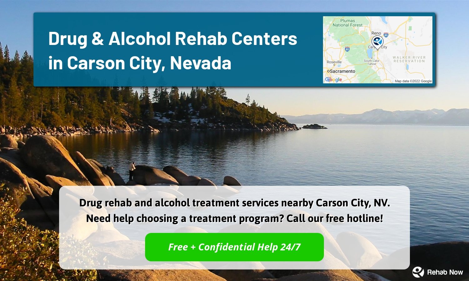 Drug rehab and alcohol treatment services nearby Carson City, NV. Need help choosing a treatment program? Call our free hotline!
