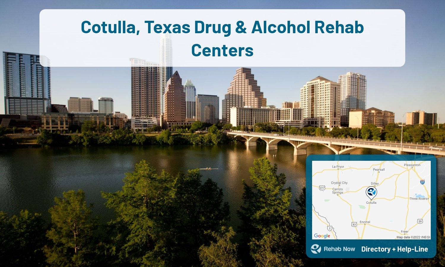 Our experts can help you find treatment now in Cotulla, Texas. We list drug rehab and alcohol centers in Texas.