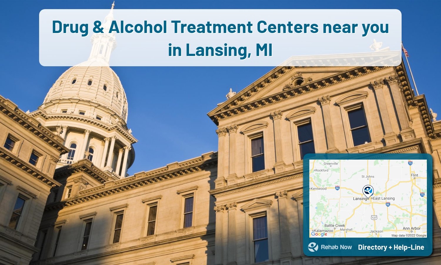 Need treatment nearby in Lansing, Michigan? Choose a drug/alcohol rehab center from our list, or call our hotline now for free help.