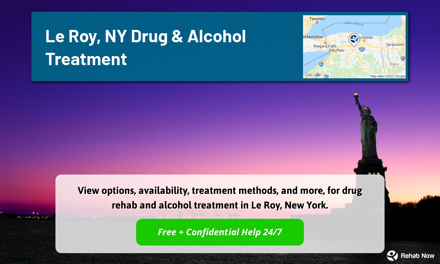 View options, availability, treatment methods, and more, for drug rehab and alcohol treatment in Le Roy, New York.