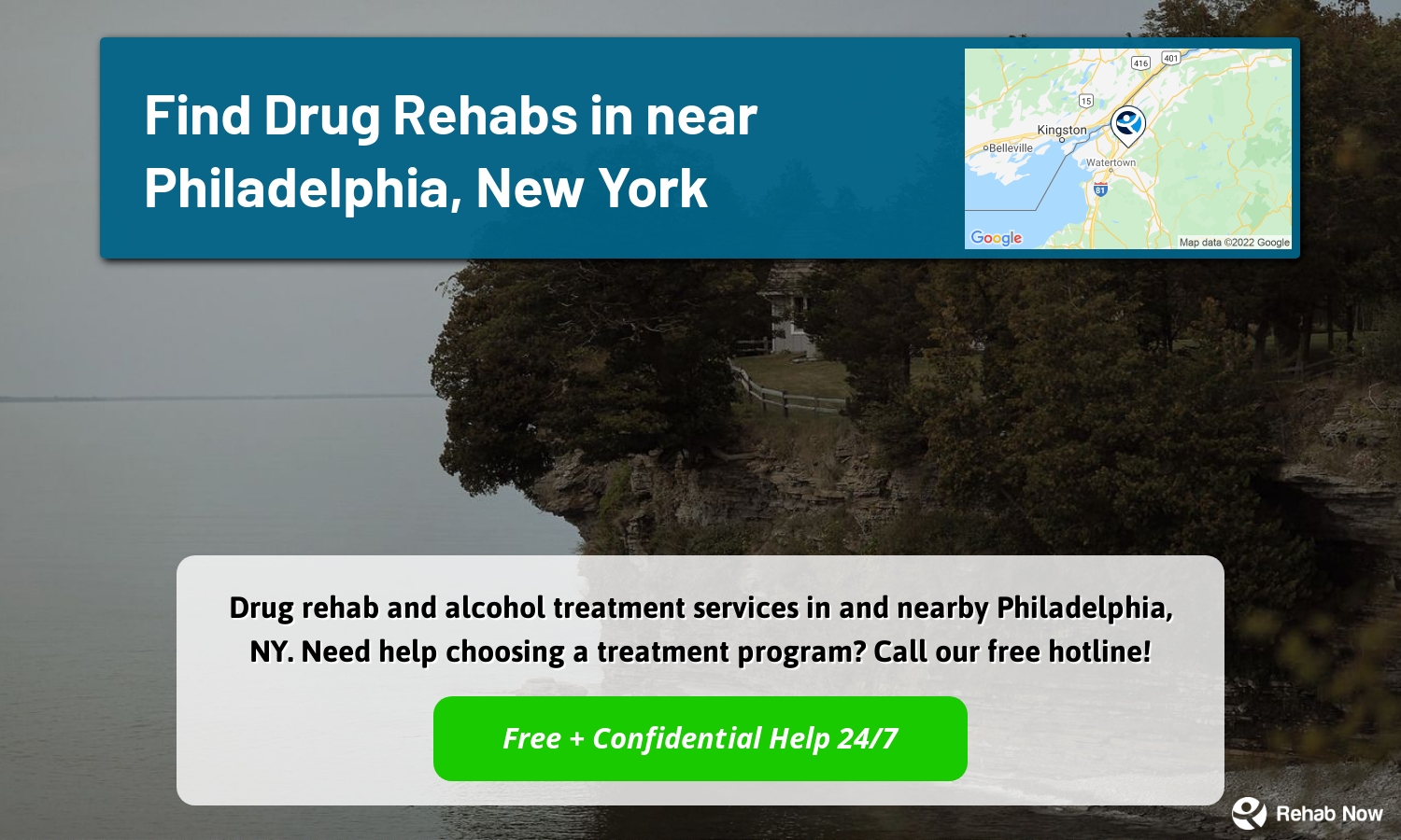 Drug rehab and alcohol treatment services in and nearby Philadelphia, NY. Need help choosing a treatment program? Call our free hotline!