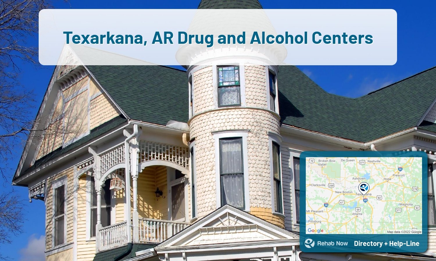 Struggling with addiction in Texarkana, Arkansas? RehabNow helps you find the best treatment center or rehab available.