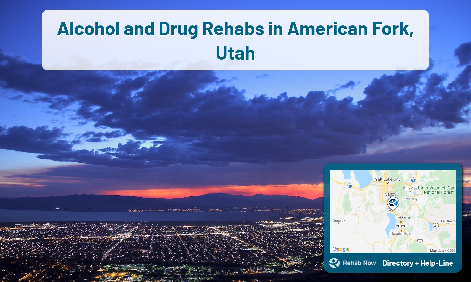 American Fork, UT Treatment Centers. Find drug rehab in American Fork, Utah, or detox and treatment programs. Get the right help now!