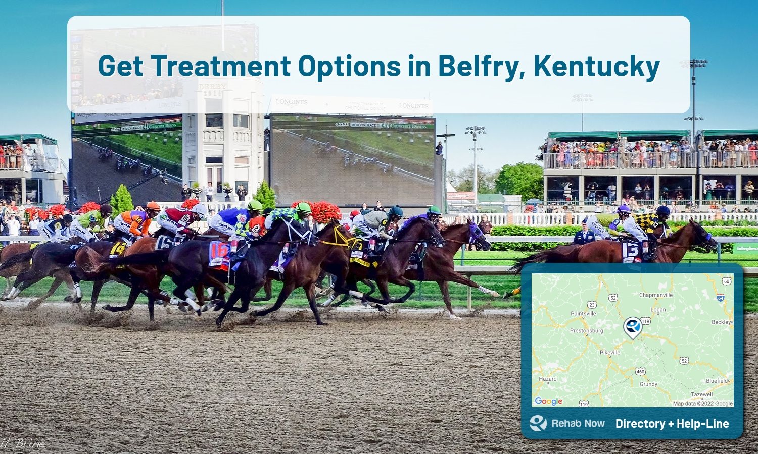 Need treatment nearby in Belfry, Kentucky? Choose a drug/alcohol rehab center from our list, or call our hotline now for free help.