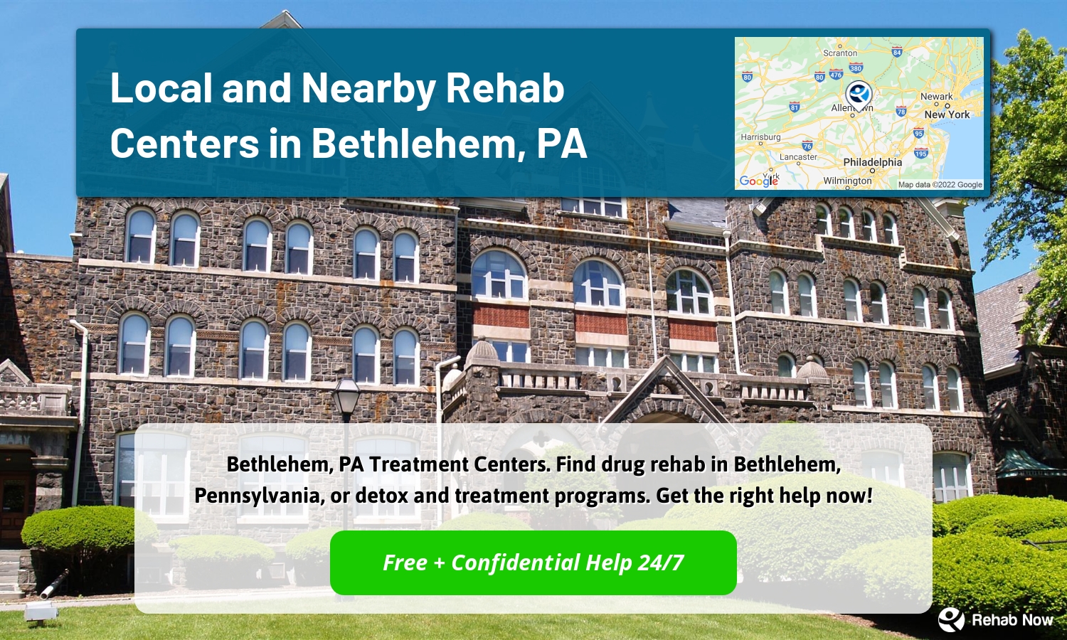 Bethlehem, PA Treatment Centers. Find drug rehab in Bethlehem, Pennsylvania, or detox and treatment programs. Get the right help now!