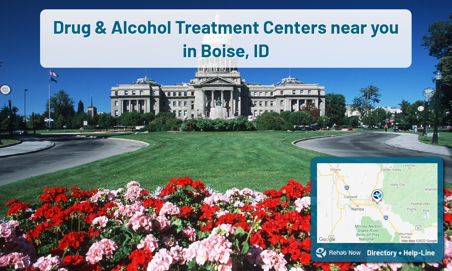 Ready to pick a rehab center in Boise? Get off alcohol, opiates, and other drugs, by selecting top drug rehab centers in Idaho