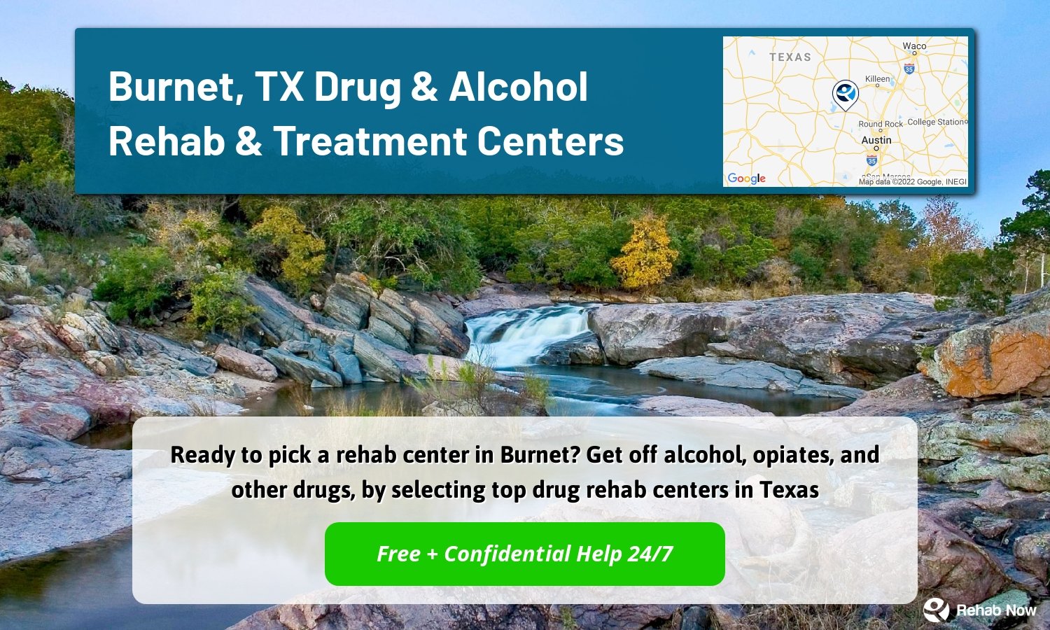 Ready to pick a rehab center in Burnet? Get off alcohol, opiates, and other drugs, by selecting top drug rehab centers in Texas