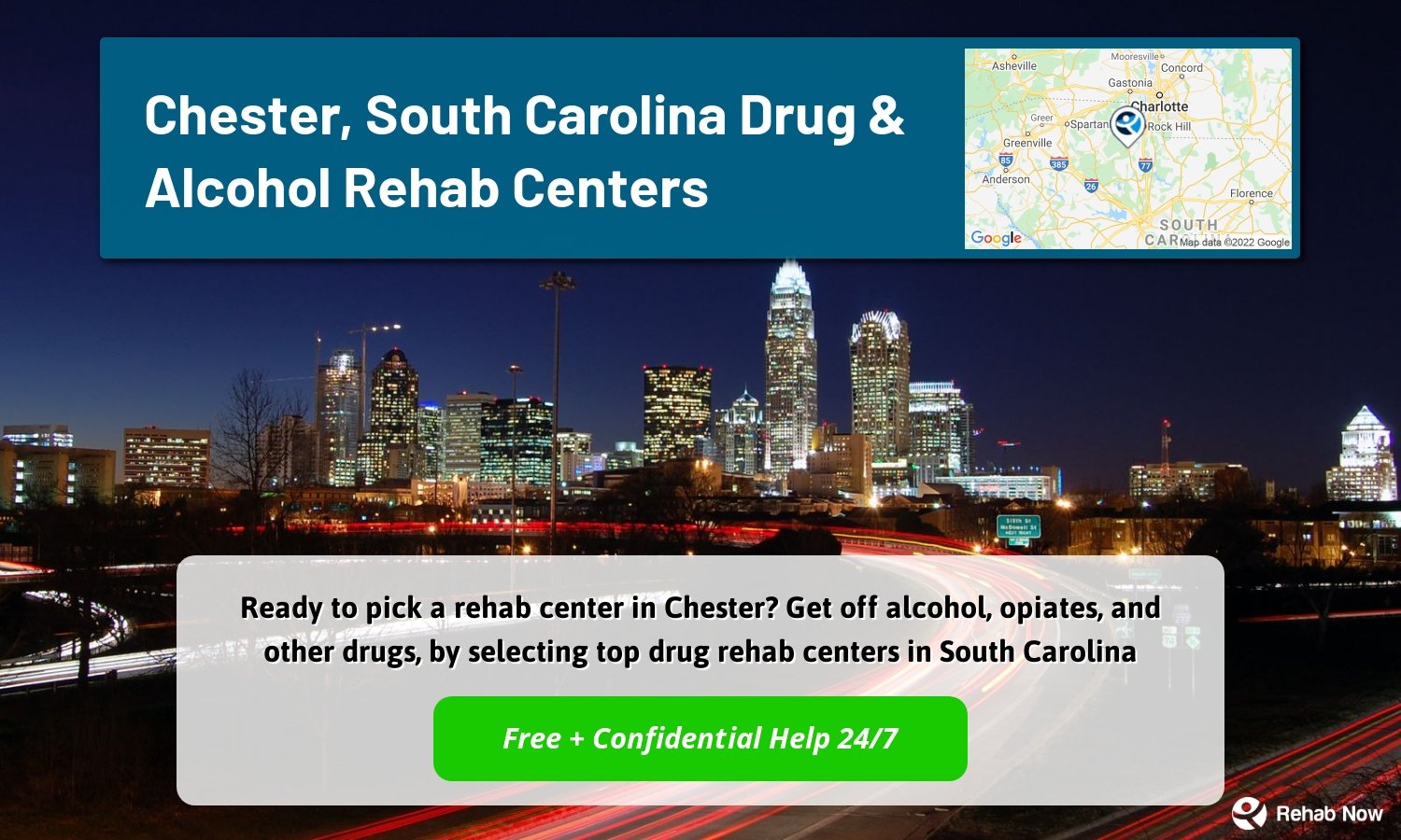 Ready to pick a rehab center in Chester? Get off alcohol, opiates, and other drugs, by selecting top drug rehab centers in South Carolina