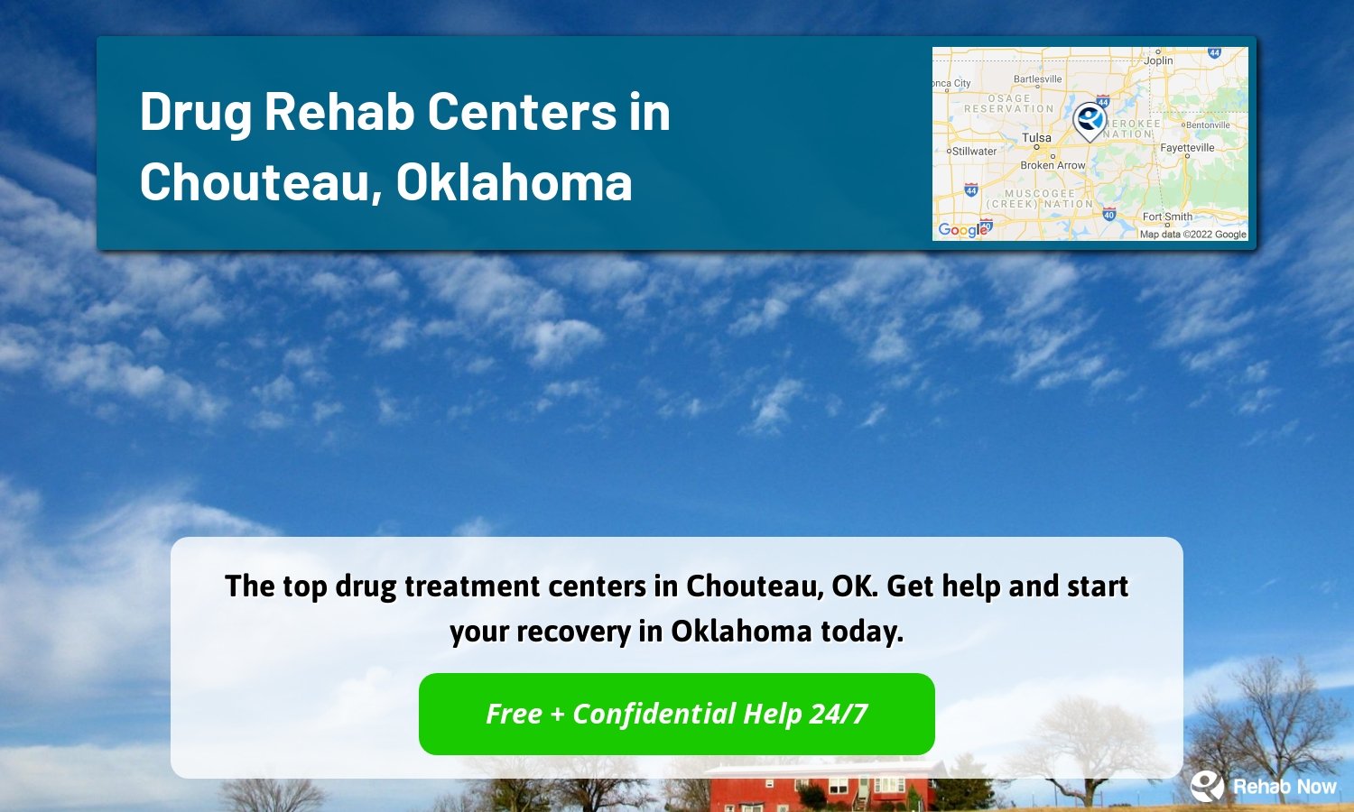 The top drug treatment centers in Chouteau, OK. Get help and start your recovery in Oklahoma today.