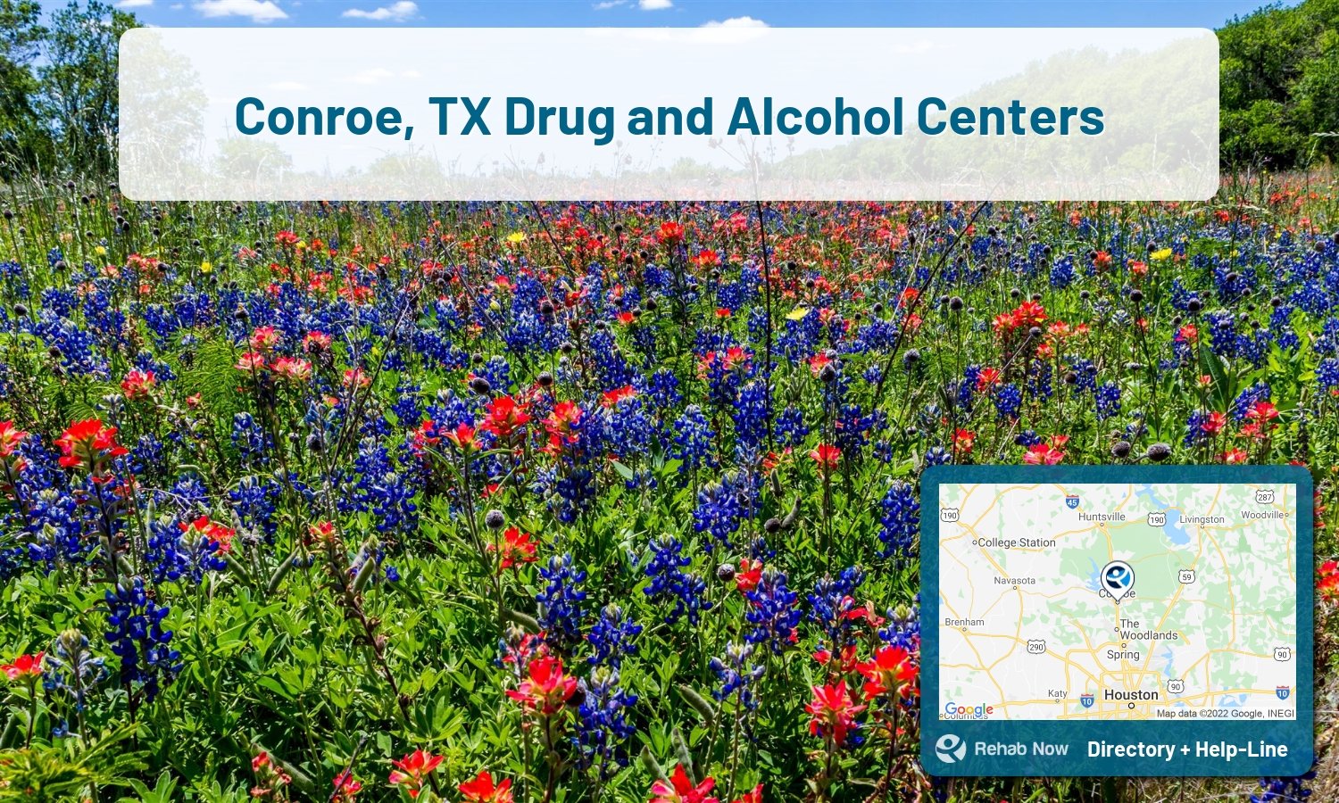 Struggling with addiction in Conroe, Texas? RehabNow helps you find the best treatment center or rehab available.