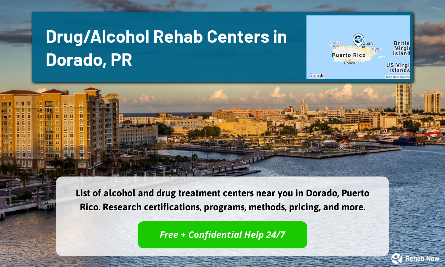 List of alcohol and drug treatment centers near you in Dorado, Puerto Rico. Research certifications, programs, methods, pricing, and more.