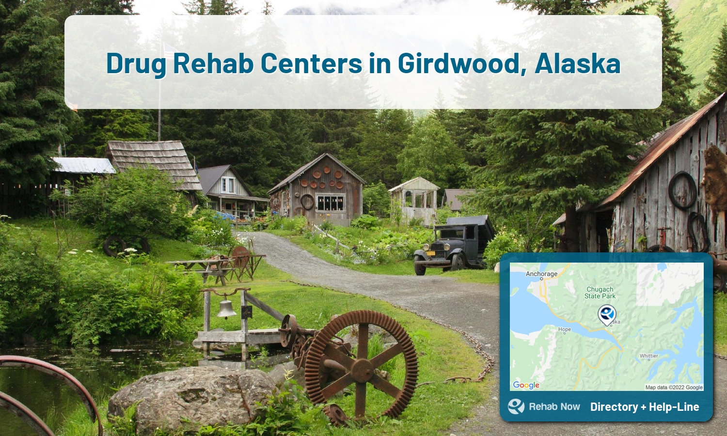 List of alcohol and drug treatment centers near you in Girdwood, Alaska. Research certifications, programs, methods, pricing, and more.