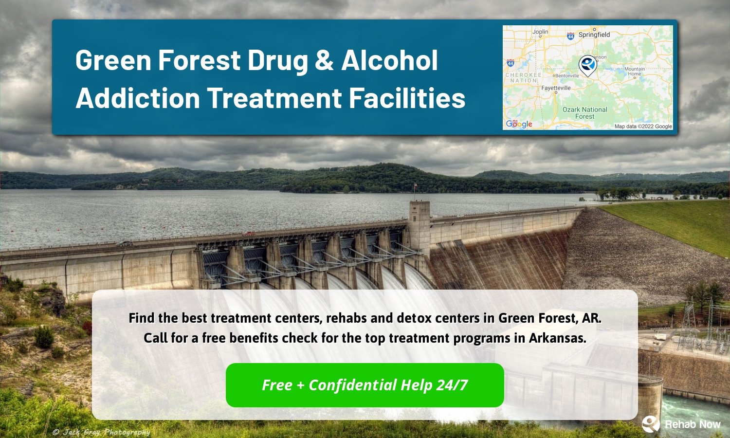 Find the best treatment centers, rehabs and detox centers in Green Forest, AR. Call for a free benefits check for the top treatment programs in Arkansas.