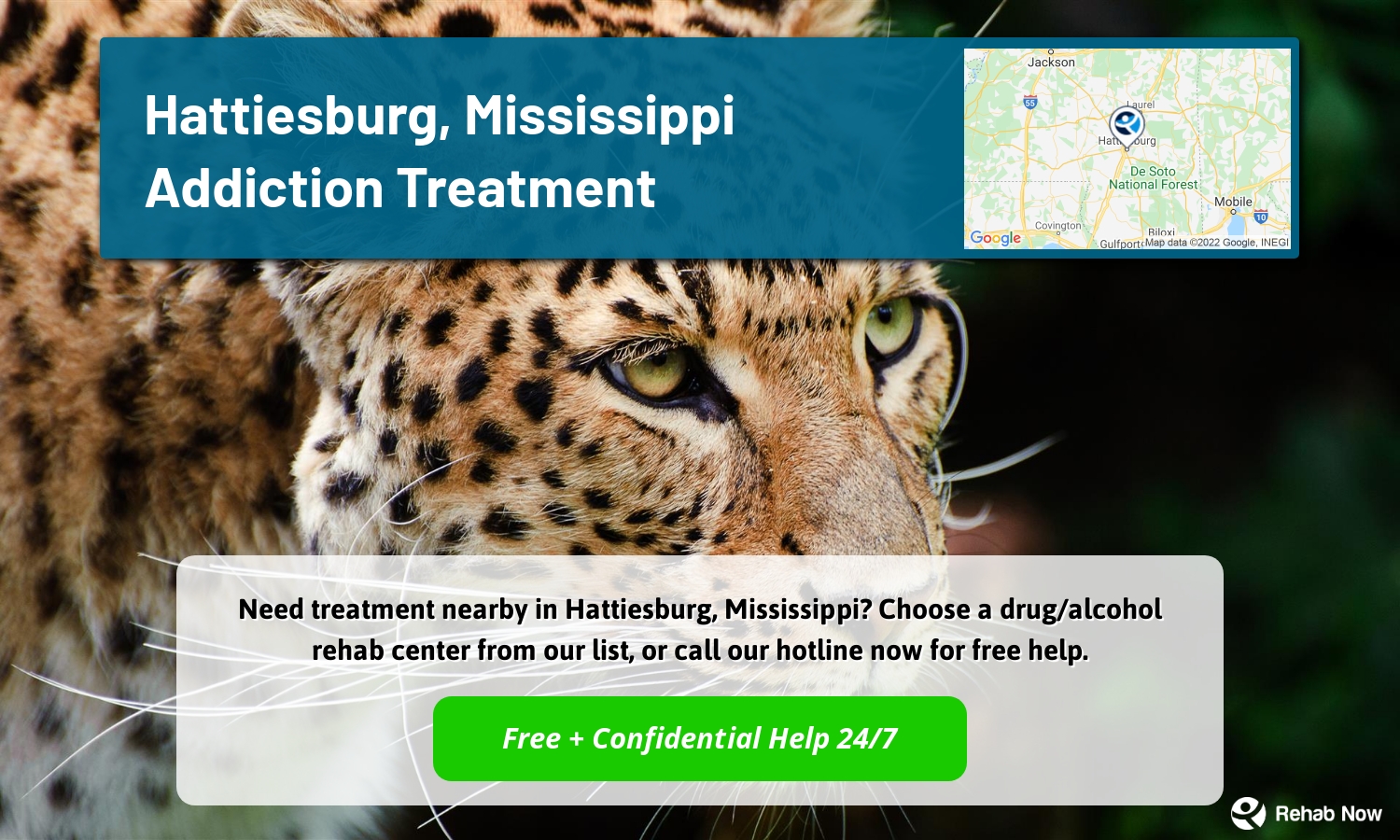 Need treatment nearby in Hattiesburg, Mississippi? Choose a drug/alcohol rehab center from our list, or call our hotline now for free help.