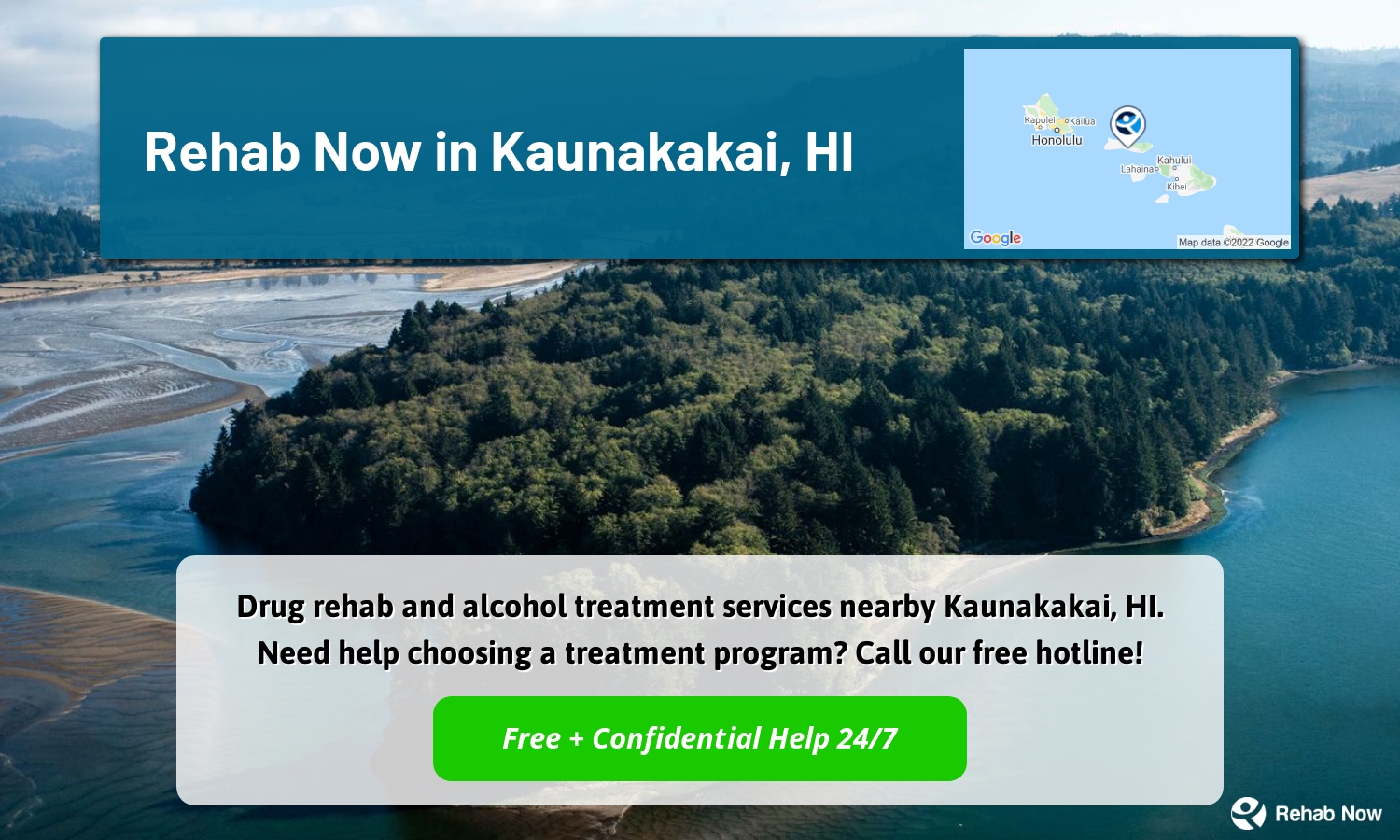Drug rehab and alcohol treatment services nearby Kaunakakai, HI. Need help choosing a treatment program? Call our free hotline!