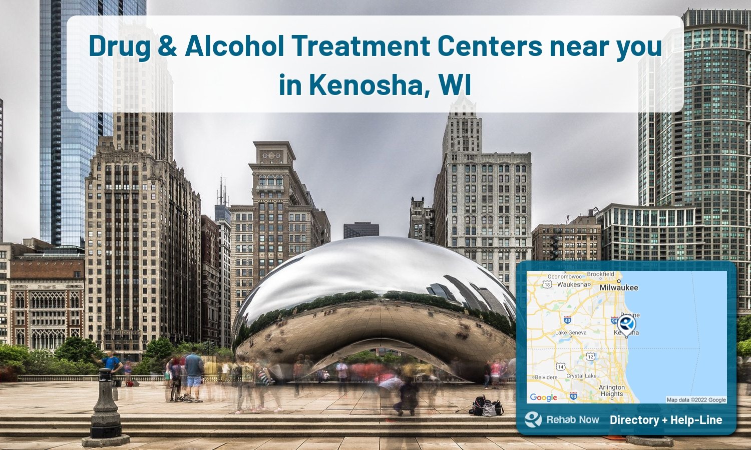Ready to pick a rehab center in Kenosha? Get off alcohol, opiates, and other drugs, by selecting top drug rehab centers in Wisconsin
