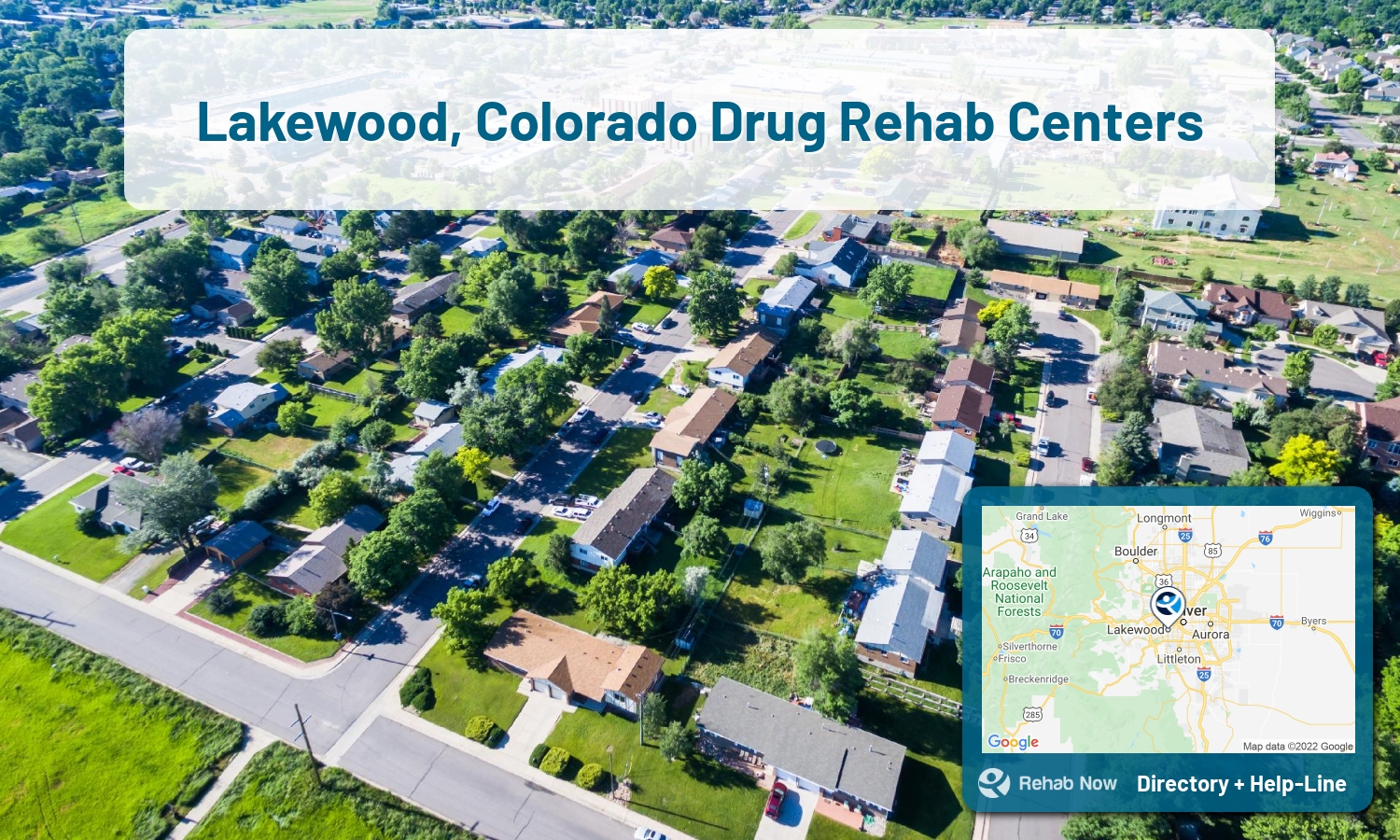 Need treatment nearby in Lakewood, Colorado? Choose a drug/alcohol rehab center from our list, or call our hotline now for free help.