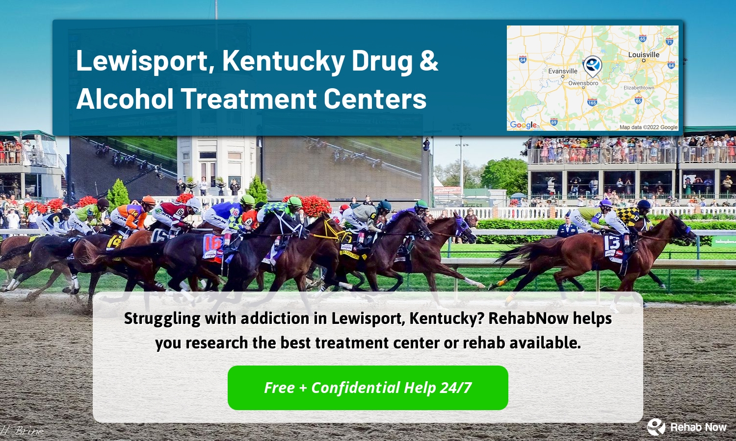 Struggling with addiction in Lewisport, Kentucky? RehabNow helps you research the best treatment center or rehab available.