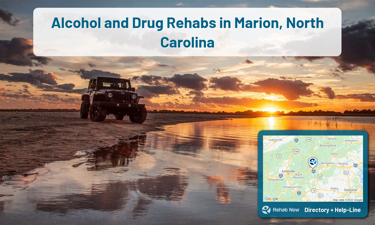 Drug rehab and alcohol treatment services nearby Marion, NC. Need help choosing a treatment program? Call our free hotline!