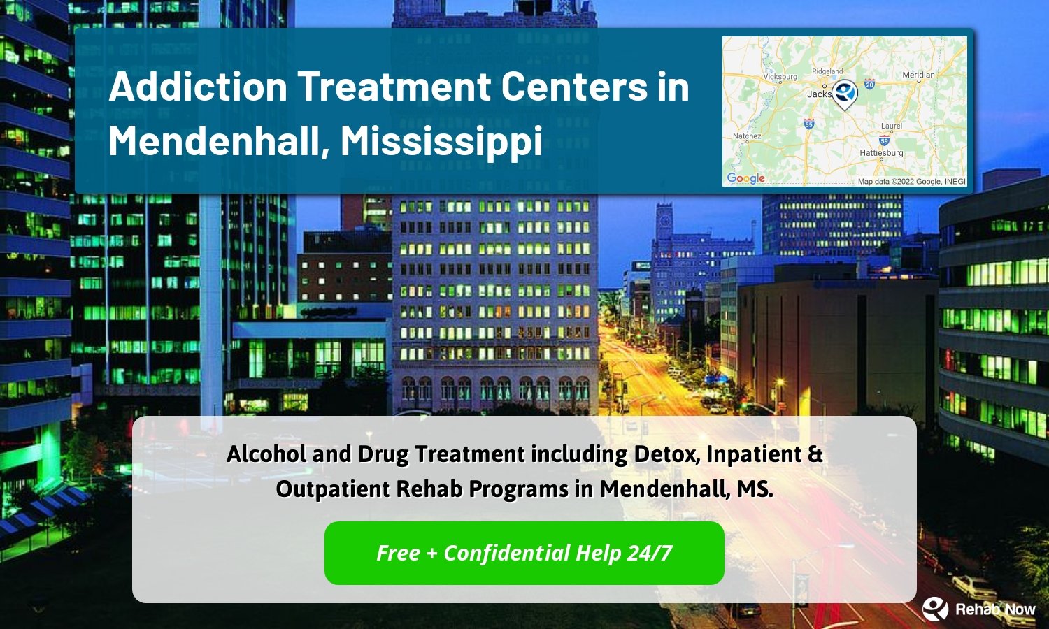 Alcohol and Drug Treatment including Detox, Inpatient & Outpatient Rehab Programs in Mendenhall, MS.