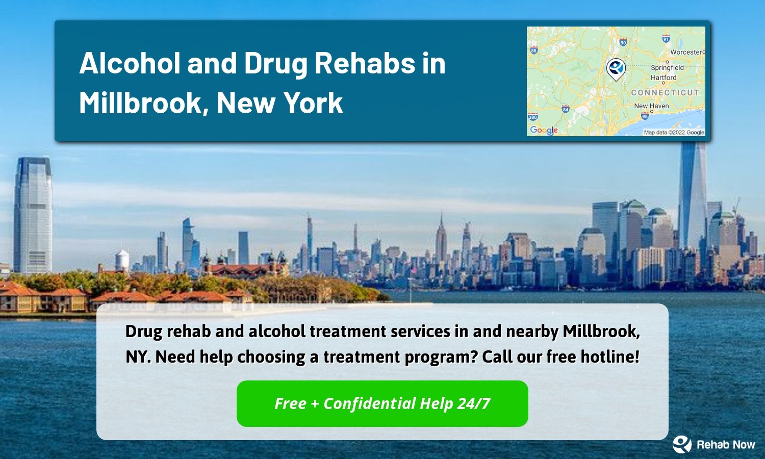 Drug rehab and alcohol treatment services in and nearby Millbrook, NY. Need help choosing a treatment program? Call our free hotline!