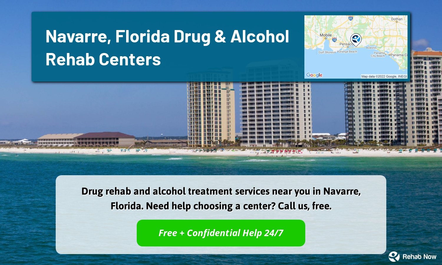 Drug rehab and alcohol treatment services near you in Navarre, Florida. Need help choosing a center? Call us, free.