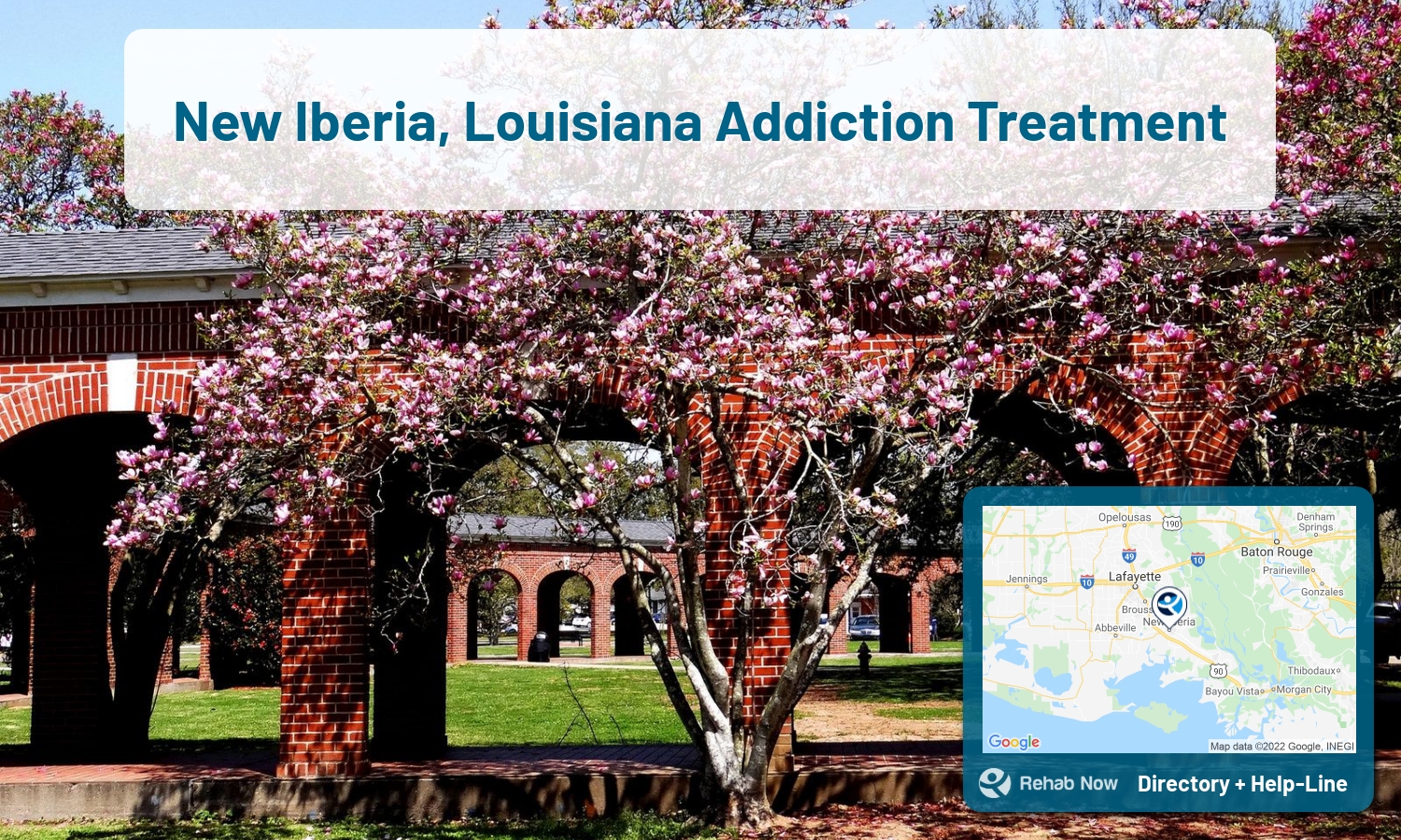 Our experts can help you find treatment now in New Iberia, Louisiana. We list drug rehab and alcohol centers in Louisiana.