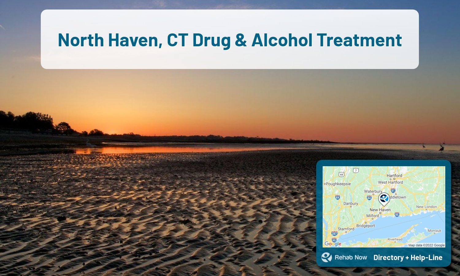 Struggling with addiction in North Haven, Connecticut? RehabNow helps you find the best treatment center or rehab available.