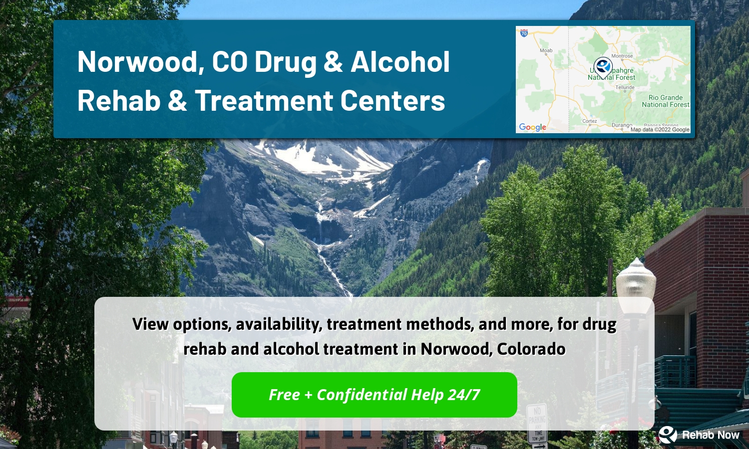 View options, availability, treatment methods, and more, for drug rehab and alcohol treatment in Norwood, Colorado