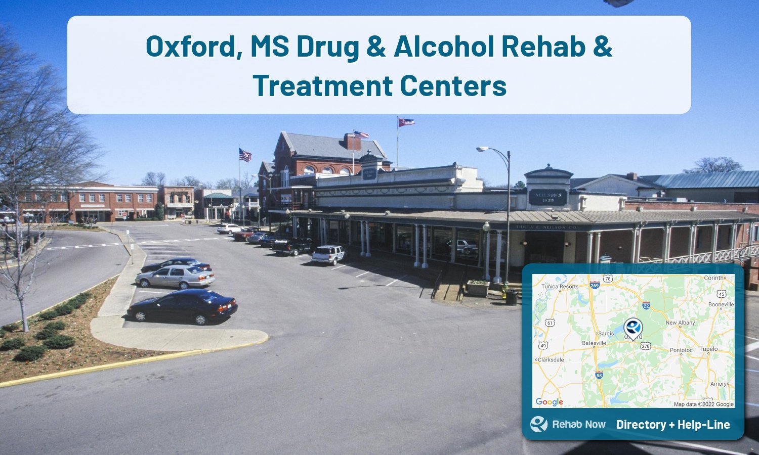 View options, availability, treatment methods, and more, for drug rehab and alcohol treatment in Oxford, Mississippi