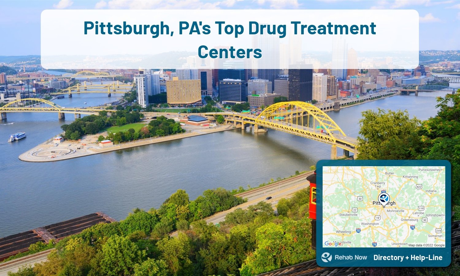 View options, availability, treatment methods, and more, for drug rehab and alcohol treatment in Pittsburgh, Pennsylvania.