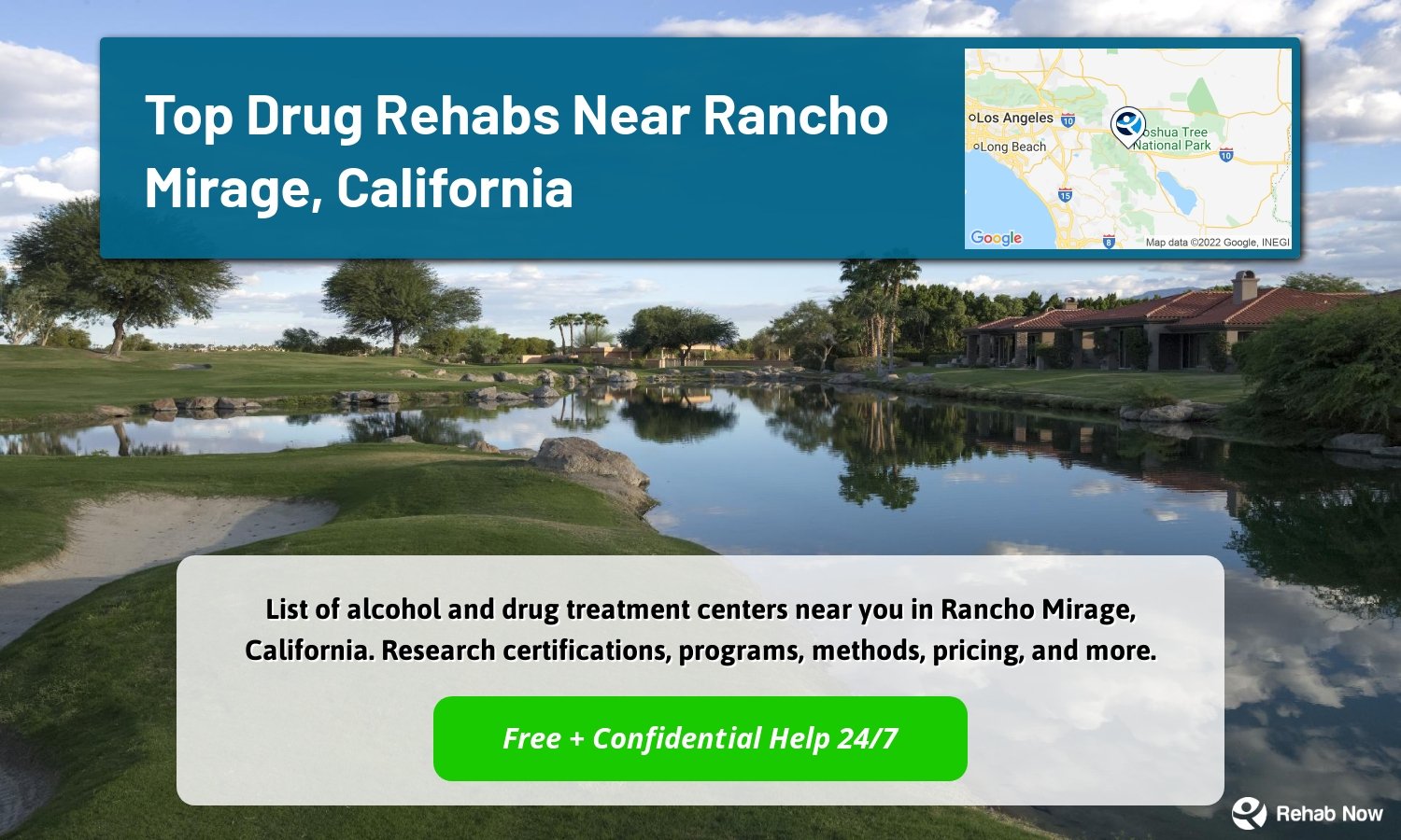List of alcohol and drug treatment centers near you in Rancho Mirage, California. Research certifications, programs, methods, pricing, and more.
