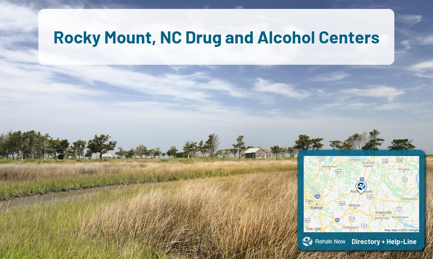 Struggling with addiction in Rocky Mount, North Carolina? RehabNow helps you find the best treatment center or rehab available.